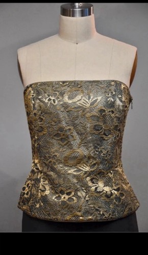 Escada vintage gold khaki - khaki, lace