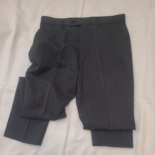 Black Grey Pinstripe Trouser