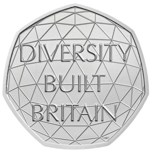 Diversity built britain 50p - built,