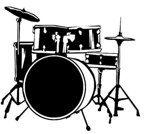 Drum set vinyl - vinyl, sticker