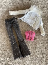 Bratz Doll Clothes Boutique Fashion Pack Top, Trousers & Jacket Coat Outfit