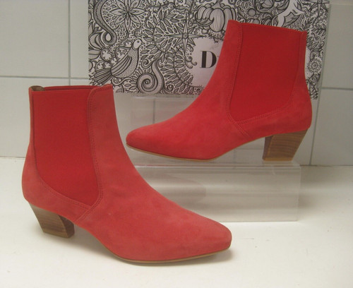 Duo red suede - duo, boots