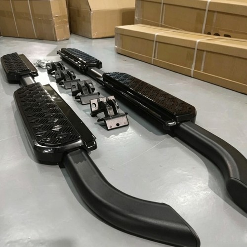 Black side steps running - side,