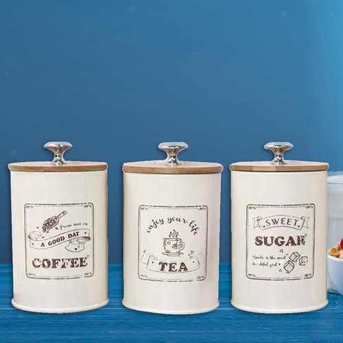 3pcs retro tea coffee sugar - 3pcs,