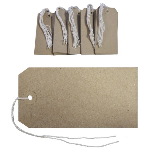 Strung reinforced tags - 50,