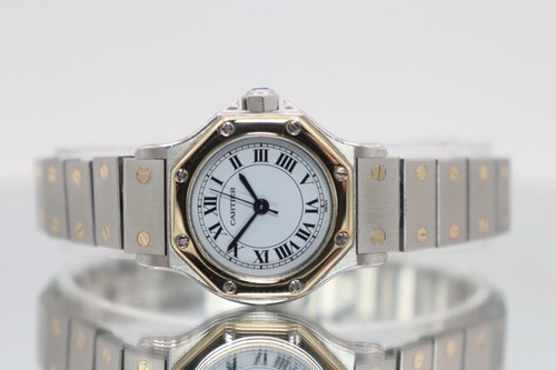 Cartier santos octagon 18k - cartier,