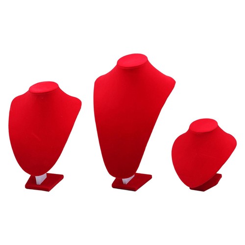 Line necklace display bust - v,