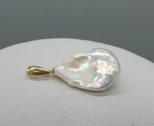 9ct Yellow Gold Baroque Pearl