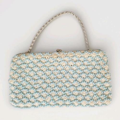 Vintage 1960s baby blue cream - 1960s,