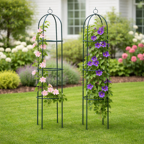 Metal garden obelisk - 1.9m,