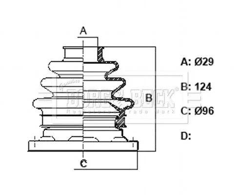 Borg beck bcb6385 rear - borg, cv