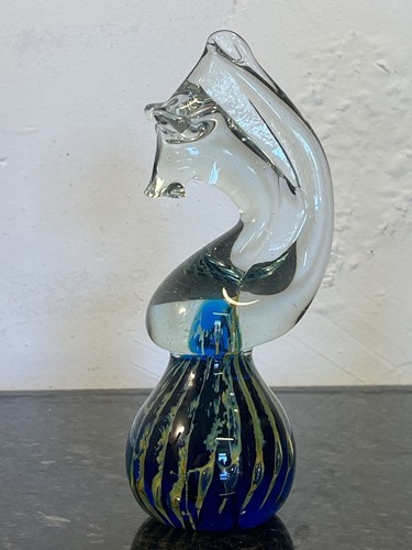Mdina glass seahorse - mdina,