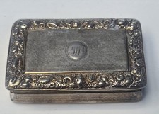 Antique sterling silver snuff