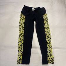 Zumba 3/4 Leggings With Yellow Animal Print Xs