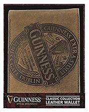 Guinness Classic Collection Label  Brown Leather Wallet