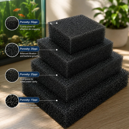 Thick black aquarium filter - aquarium,