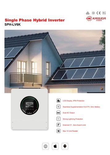 Single phase hybrid inverter - single,