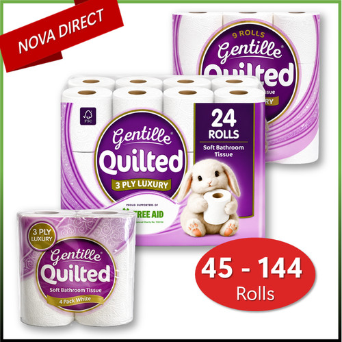 Gentille 3ply quilted toilet - gentille,