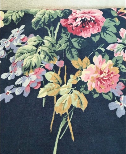 Vintage floral curtains pair - curtains,