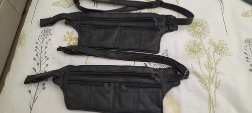 Two leather travel - two, money