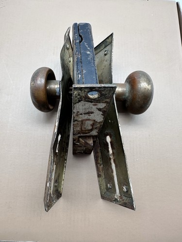 Antique door knob lock - antique, set