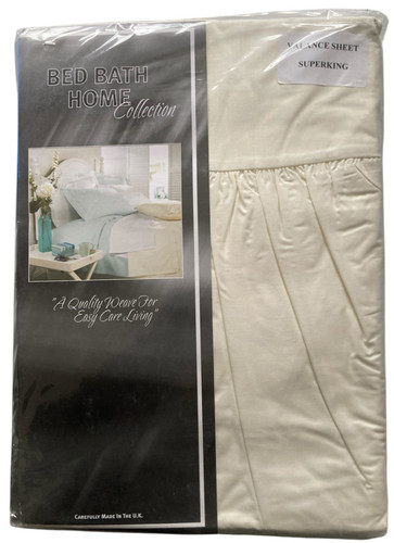 Cream valance sheet super - cream,