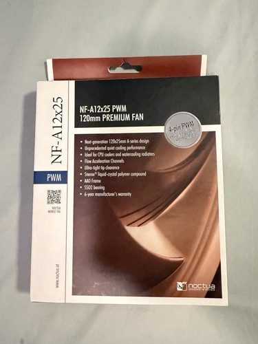 Noctua a12x25 120mm pin - 120mm, 4-pin