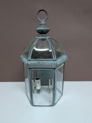 Vintage copper leaded glass - leaded,
