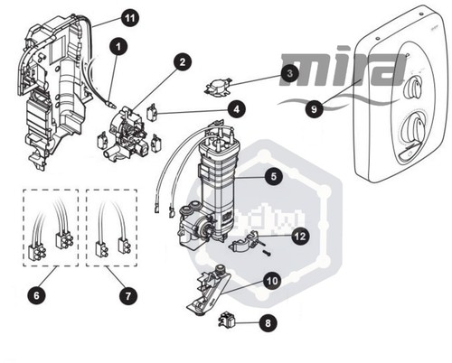 Shower spare parts for mira - spare,