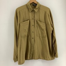 Primark Khaki Oversized Shirt Jacket Utility Shacket Button size 12 