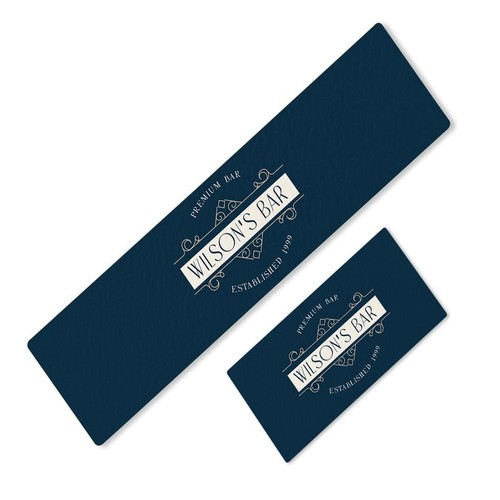Personalised bar runner with - personalised,