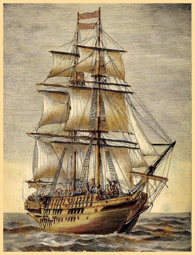 Sailing ship poster - sailing,