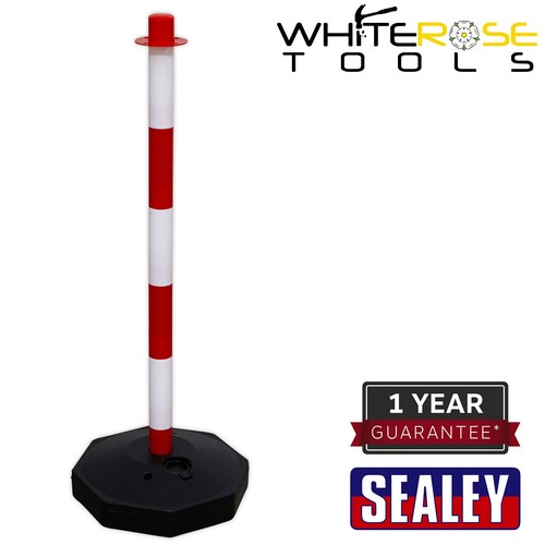 Sealey red white - post, with