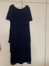 Cattiva (New York)  occasion dress. Blue. Tiered . Fully lined. V neck at back.