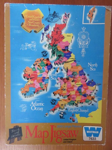 Vintage whitman map - map, british