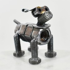 Handmade Recycled Metal Dog