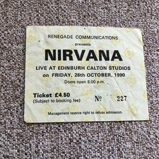 Nirvana  ticket Edinburgh
