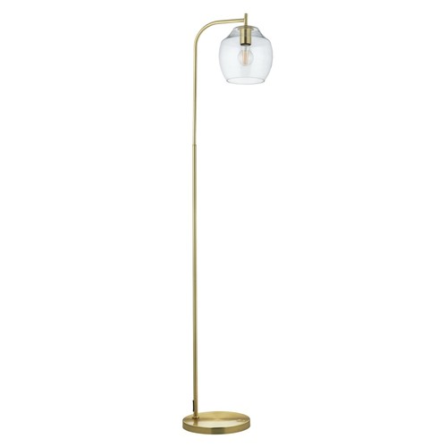 Modern satin brass and - modern, clear