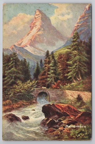 Postcard vintage printed - vintage,