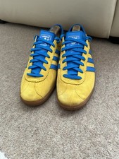 Men’s 2020 Yellow & Blue Adidas Malmo City Series Trainers Size 10 UK