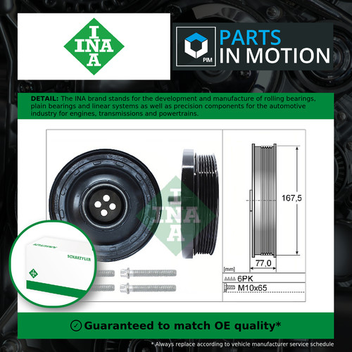Crankshaft pulley - pulley, (tvd)