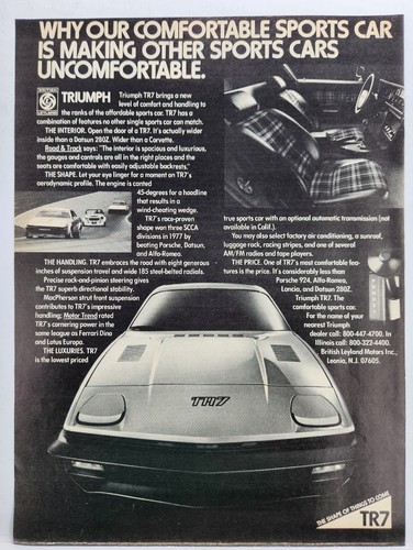 1977 triumph tr7 british - tr7,