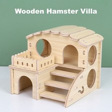 Wooden Platform House Chewable