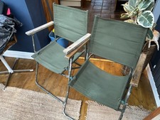 Ex Army Vintage canvas chairs
