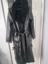 Faux Leather Trent Coat