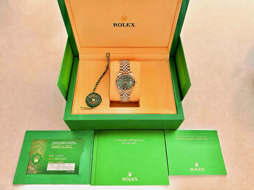 Rolex datejust 31mm green - 31mm, –