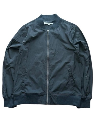 Black bomber jacket star - jacket,