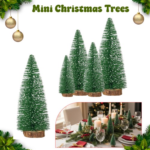 Mini christmas trees set 4pcs - trees,