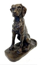 Bronze Model / Statue of a Seated Dog