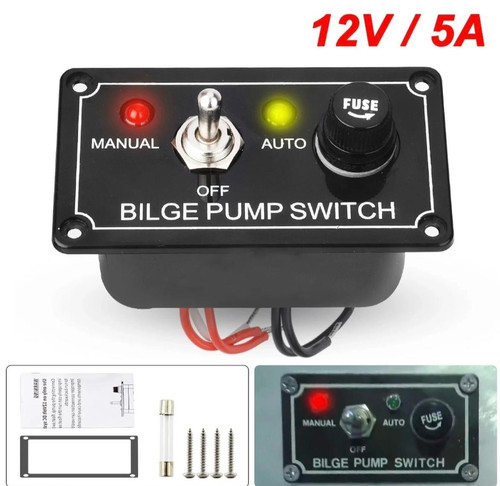 Way marine pump switch - switch, panel